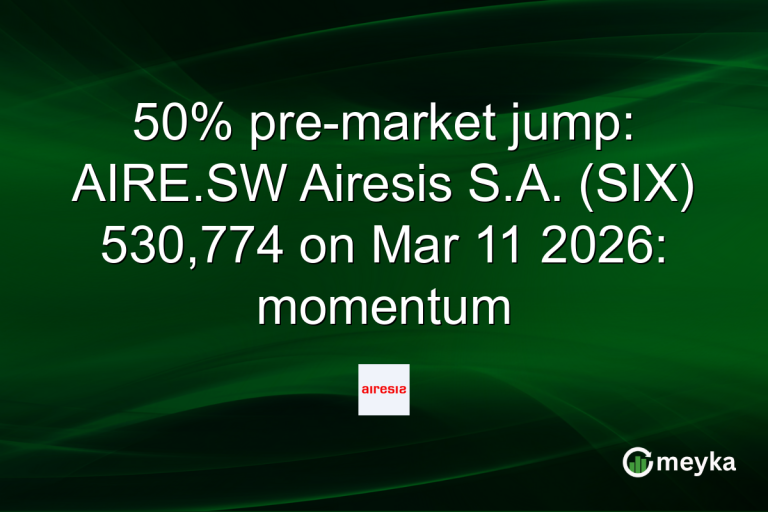 50% pre-market jump: AIRE.SW Airesis S.A. (SIX) 530,774 on Mar 11 2026: momentum