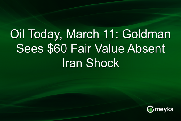 Oil Today, March 11: Goldman Sees $60 Fair Value Absent Iran Shock