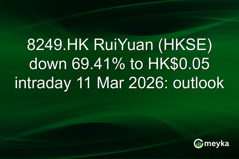 8249.HK RuiYuan (HKSE) down 69.41% to HK$0.05 intraday 11 Mar 2026: outlook