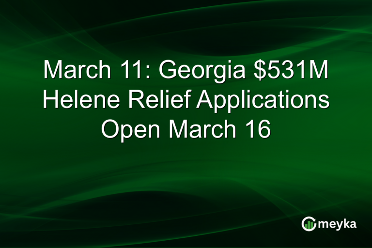 March 11: Georgia $531M Helene Relief Applications Open March 16