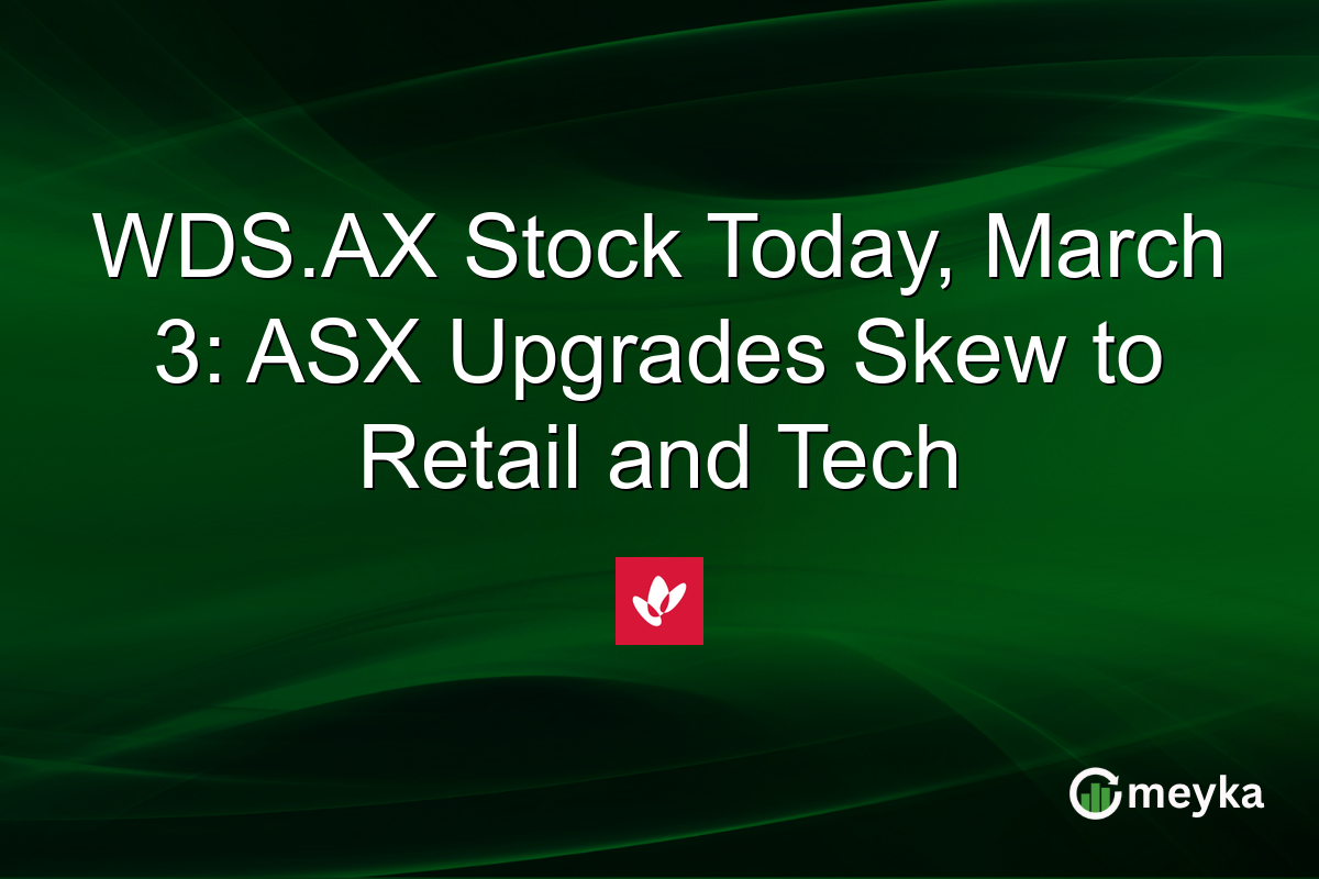WDS.AX Stock Today, March 3: ASX Upgrades Skew to Retail and Tech