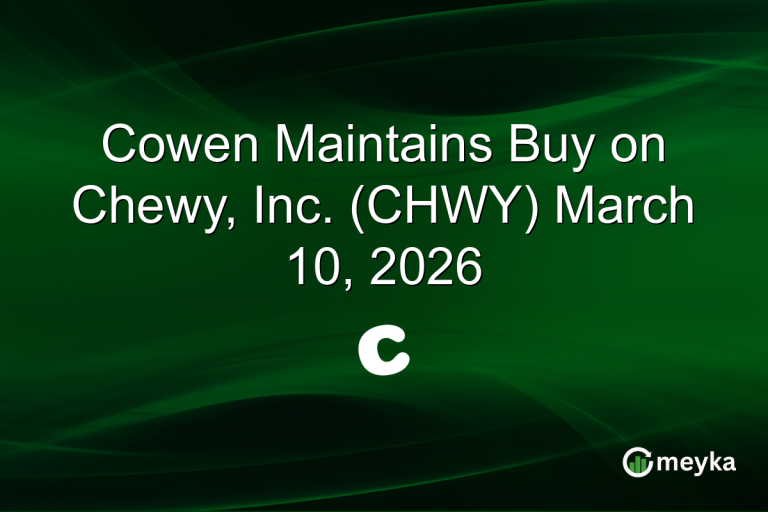 Cowen Maintains Buy on Chewy, Inc. (CHWY) March 10, 2026