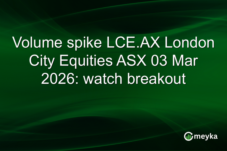 Volume spike LCE.AX London City Equities ASX 03 Mar 2026: watch breakout
