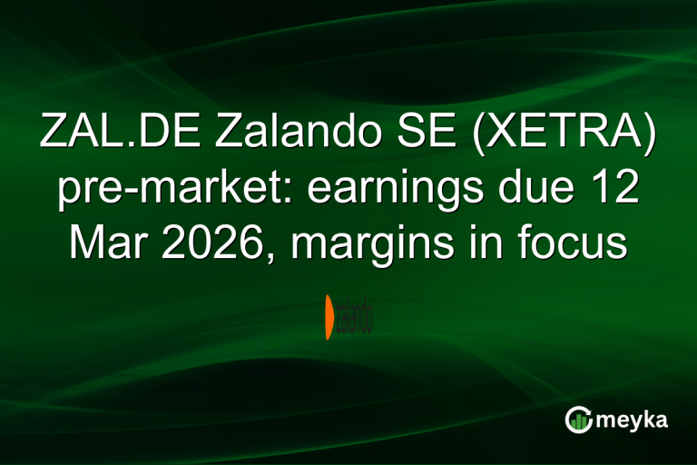 ZAL.DE Zalando SE (XETRA) pre-market: earnings due 12 Mar 2026, margins in focus