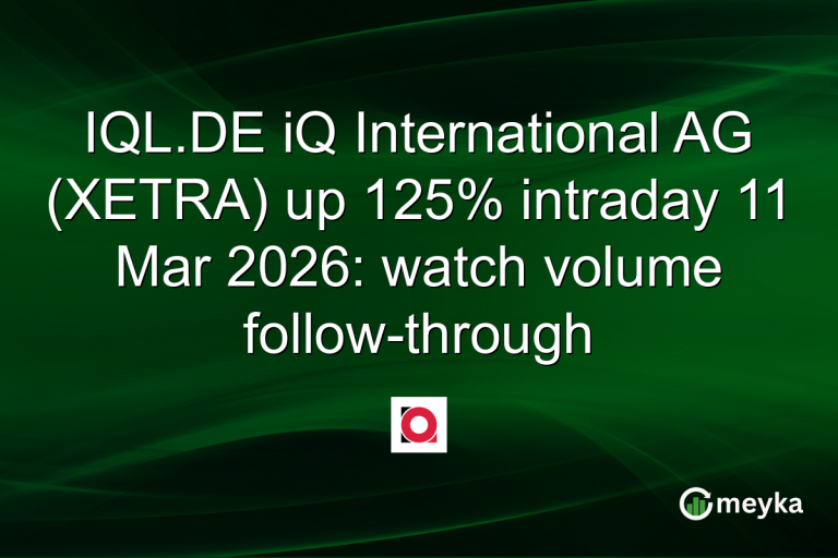 IQL.DE iQ International AG (XETRA) up 125% intraday 11 Mar 2026: watch volume follow-through