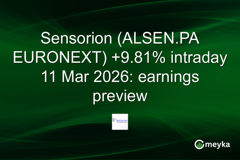 Sensorion (ALSEN.PA EURONEXT) +9.81% intraday 11 Mar 2026: earnings preview