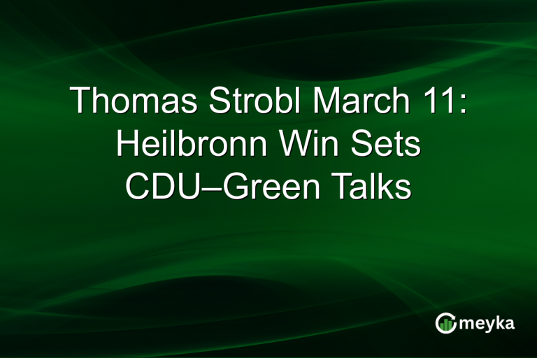 Thomas Strobl March 11: Heilbronn Win Sets CDU–Green Talks