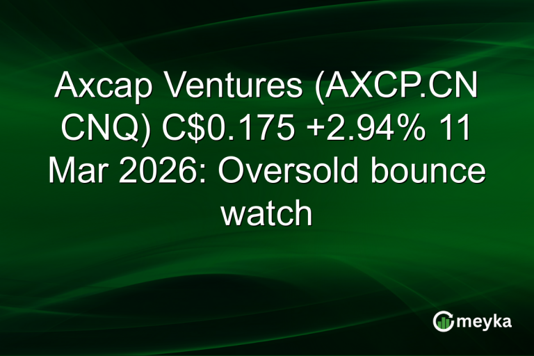 Axcap Ventures (AXCP.CN CNQ) C$0.175 +2.94% 11 Mar 2026: Oversold bounce watch