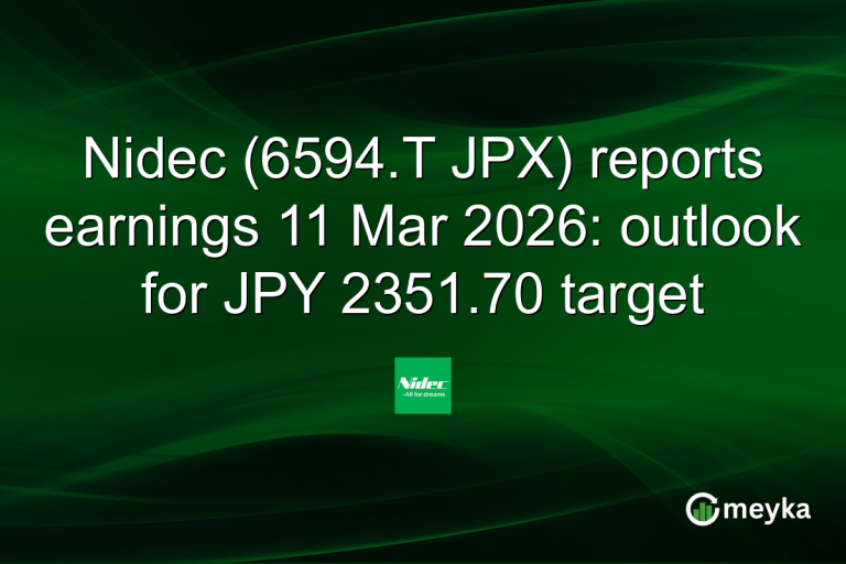 Nidec (6594.T JPX) reports earnings 11 Mar 2026: outlook for JPY 2351.70 target