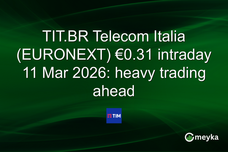 TIT.BR Telecom Italia (EURONEXT) €0.31 intraday 11 Mar 2026: heavy trading ahead