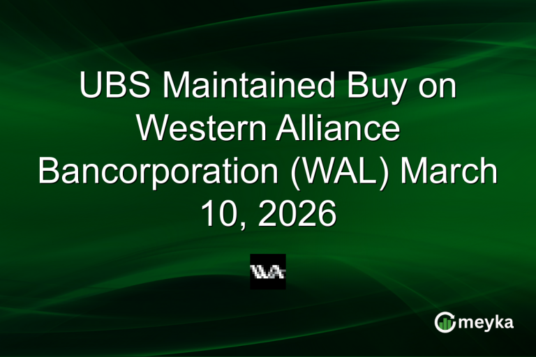 UBS Maintained Buy on Western Alliance Bancorporation (WAL) March 10, 2026