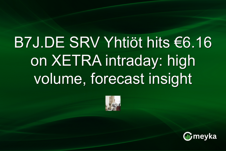 B7J.DE SRV Yhtiöt hits €6.16 on XETRA intraday: high volume, forecast insight