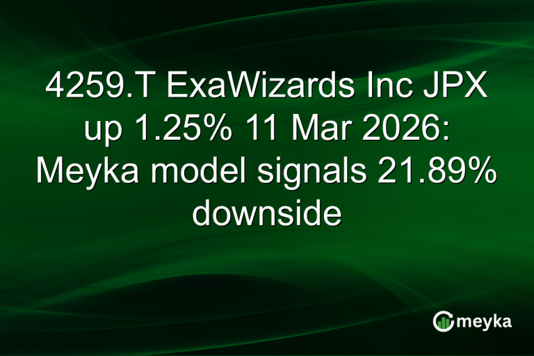 4259.T ExaWizards Inc JPX up 1.25% 11 Mar 2026: Meyka model signals 21.89% downside