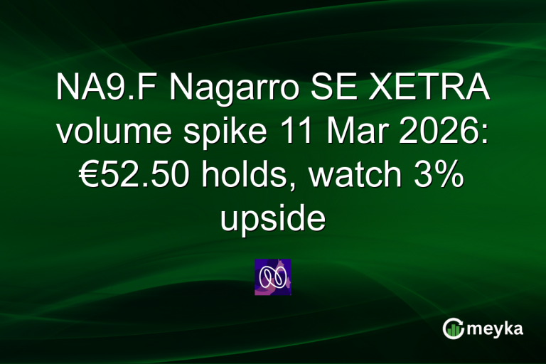 NA9.F Nagarro SE XETRA volume spike 11 Mar 2026: €52.50 holds, watch 3% upside