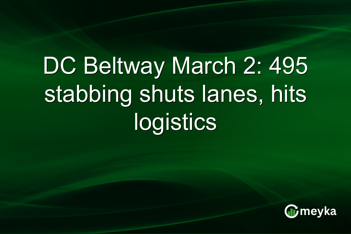 DC Beltway March 2: 495 stabbing shuts lanes, hits logistics