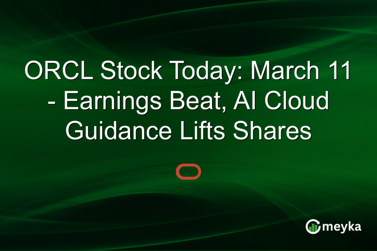 ORCL Stock Today: March 11 - Earnings Beat, AI Cloud Guidance Lifts Shares