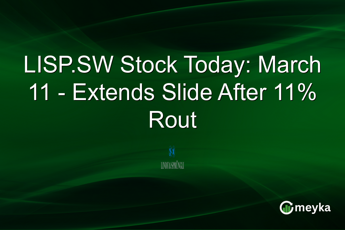 LISP.SW Stock Today: March 11 – Extends Slide After 11% Rout