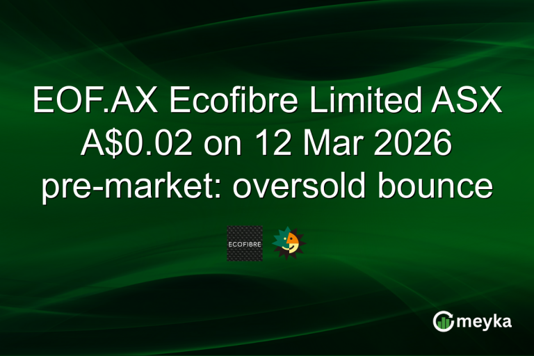 EOF.AX Ecofibre Limited ASX A$0.02 on 12 Mar 2026 pre-market: oversold bounce