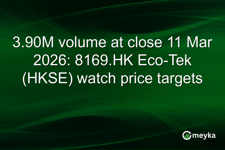 3.90M volume at close 11 Mar 2026: 8169.HK Eco-Tek (HKSE) watch price targets