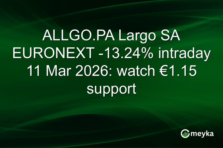 ALLGO.PA Largo SA EURONEXT -13.24% intraday 11 Mar 2026: watch €1.15 support