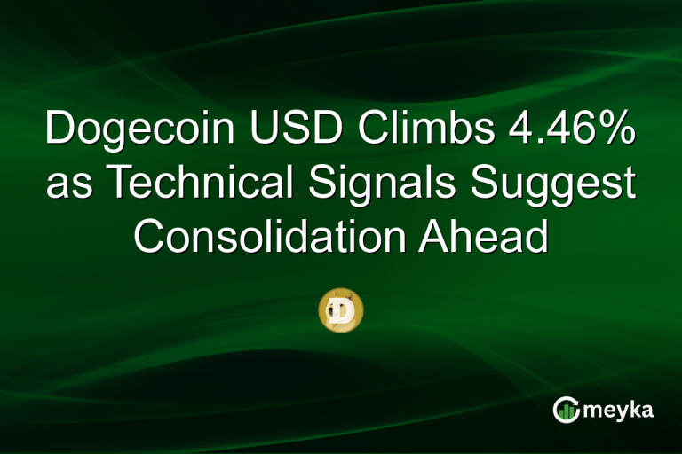 Dogecoin USD Climbs 4.46% as Technical Signals Suggest Consolidation Ahead