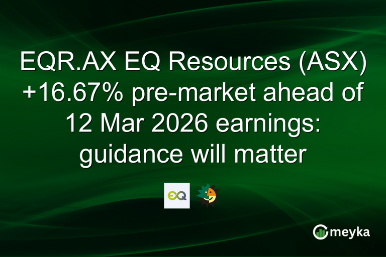 EQR.AX EQ Resources (ASX) +16.67% pre-market ahead of 12 Mar 2026 earnings: guidance will matter