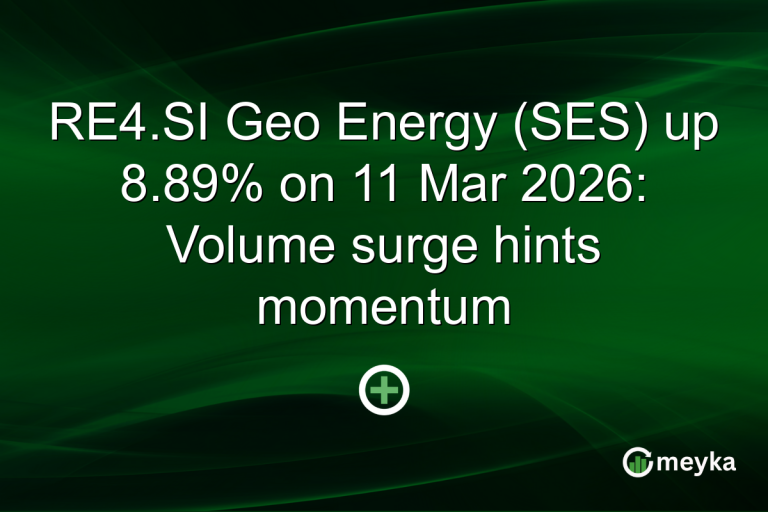 RE4.SI Geo Energy (SES) up 8.89% on 11 Mar 2026: Volume surge hints momentum