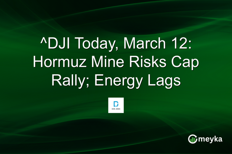 ^DJI Today, March 12: Hormuz Mine Risks Cap Rally; Energy Lags