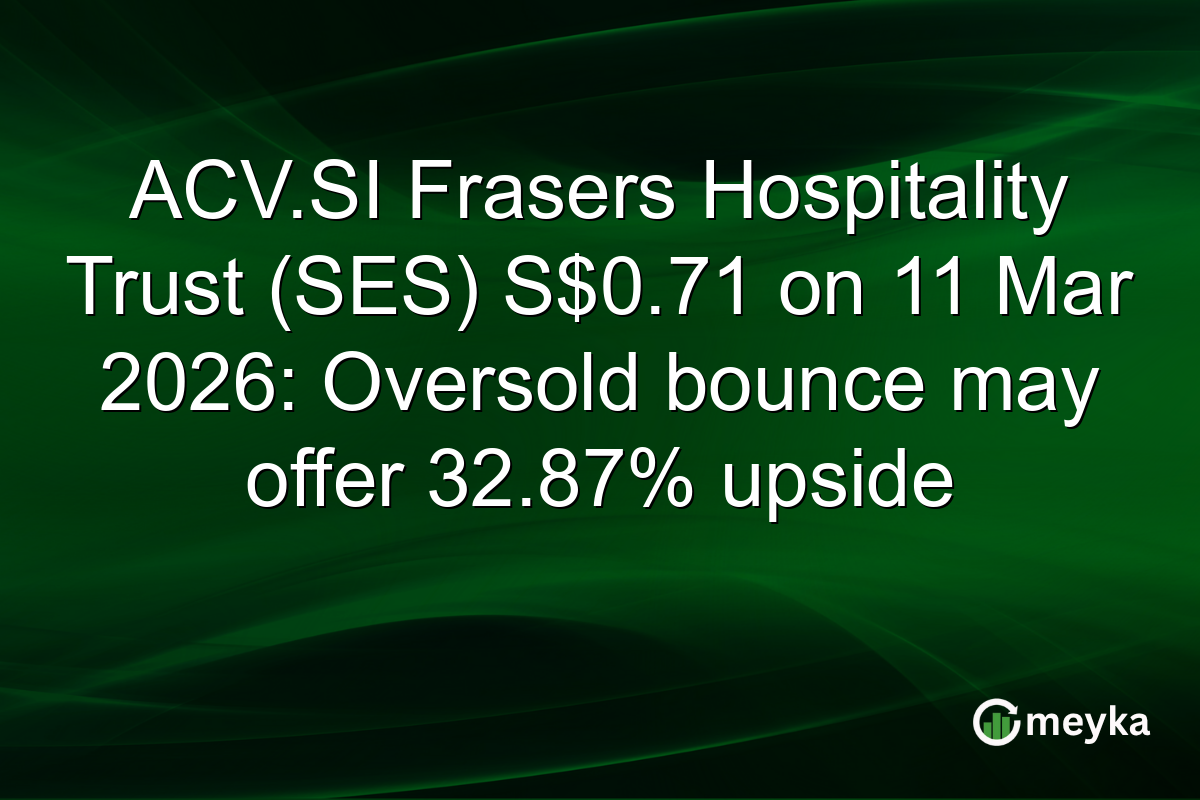 ACV.SI Frasers Hospitality Trust (SES) S$0.71 on 11 Mar 2026: Oversold bounce may offer 32.87% upside