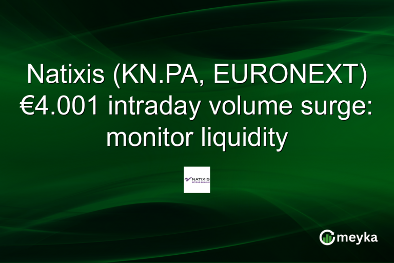 Natixis (KN.PA, EURONEXT) €4.001 intraday volume surge: monitor liquidity
