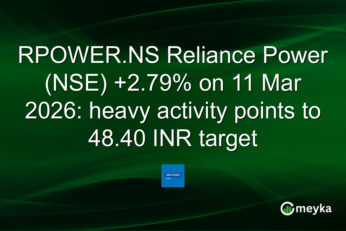 RPOWER.NS Reliance Power (NSE) +2.79% on 11 Mar 2026: heavy activity points to 48.40 INR target