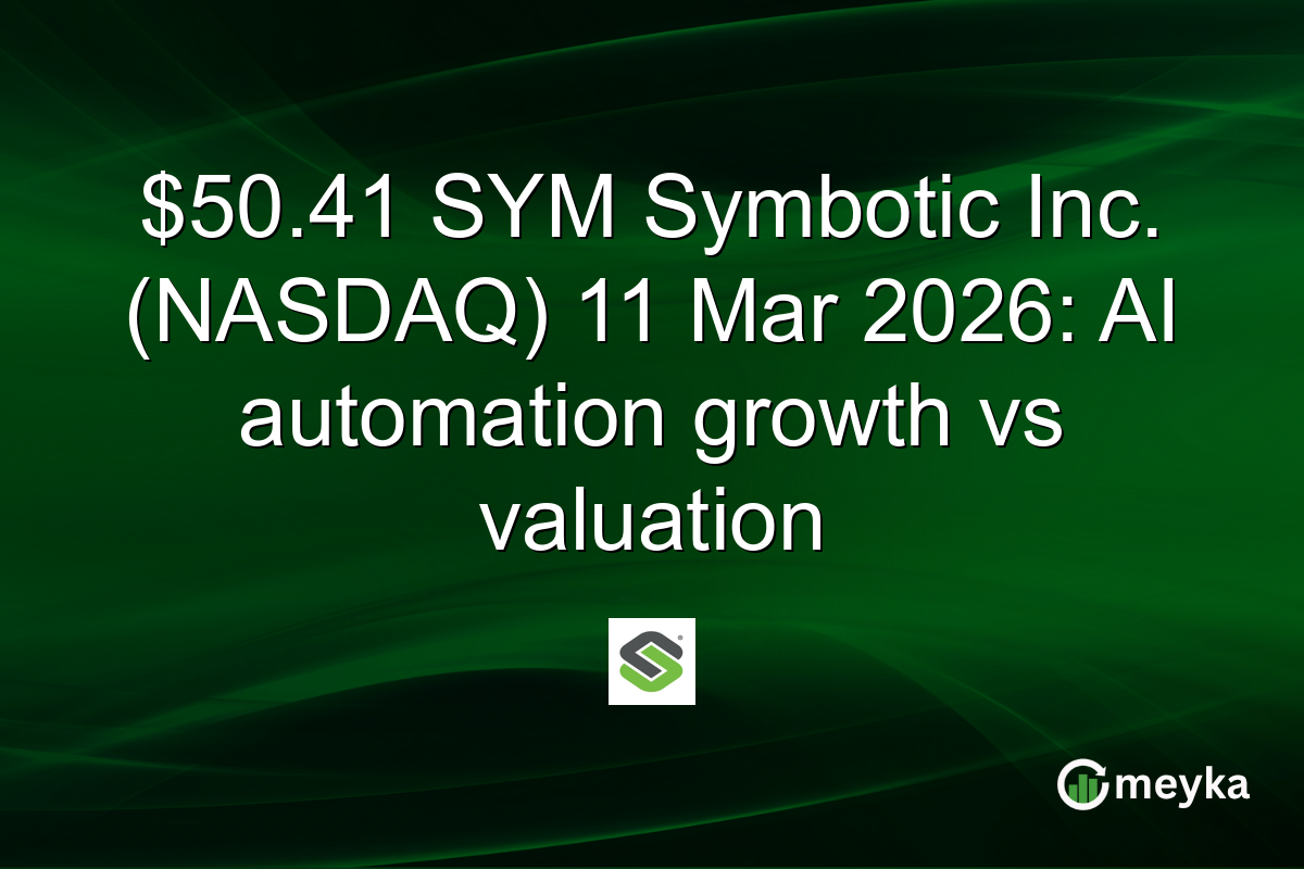 $50.41 SYM Symbotic Inc. (NASDAQ) 11 Mar 2026: AI automation growth vs valuation