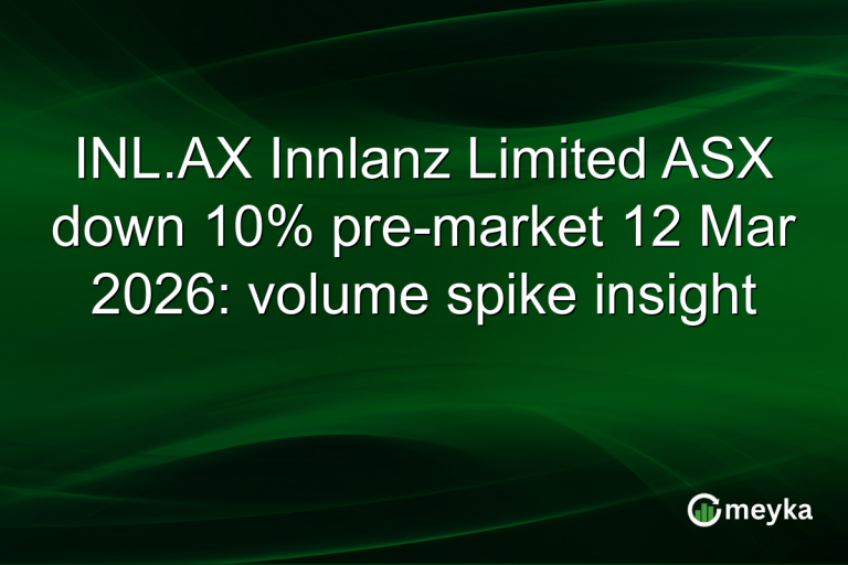 INL.AX Innlanz Limited ASX down 10% pre-market 12 Mar 2026: volume spike insight