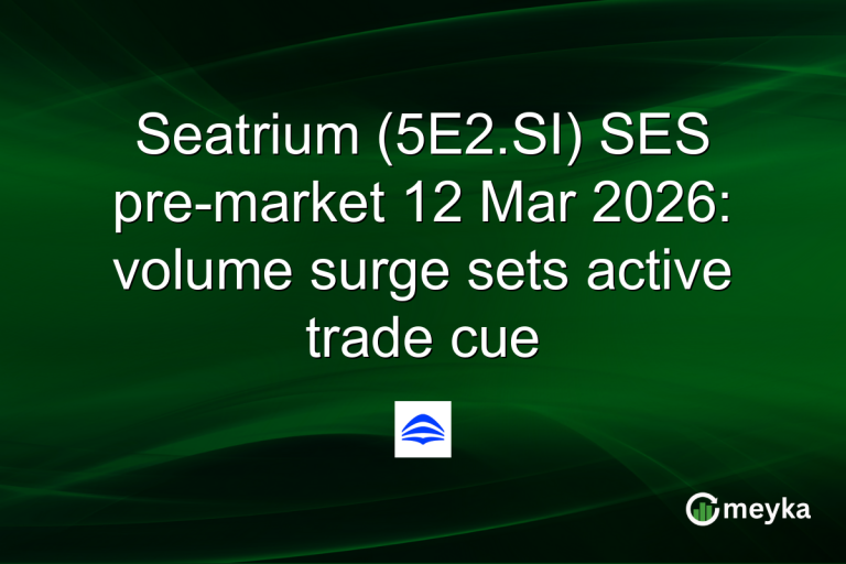 Seatrium (5E2.SI) SES pre-market 12 Mar 2026: volume surge sets active trade cue