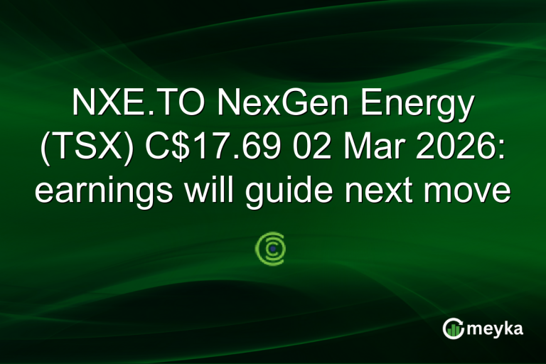 NXE.TO NexGen Energy (TSX) C$17.69 02 Mar 2026: earnings will guide next move