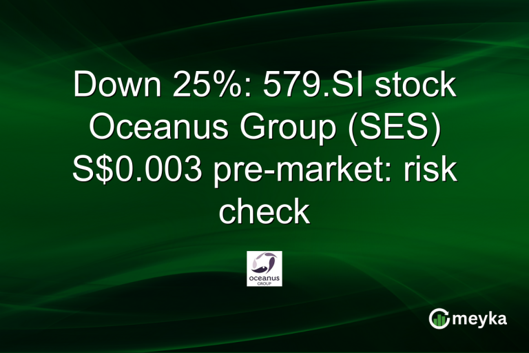 Down 25%: 579.SI stock Oceanus Group (SES) S$0.003 pre-market: risk check