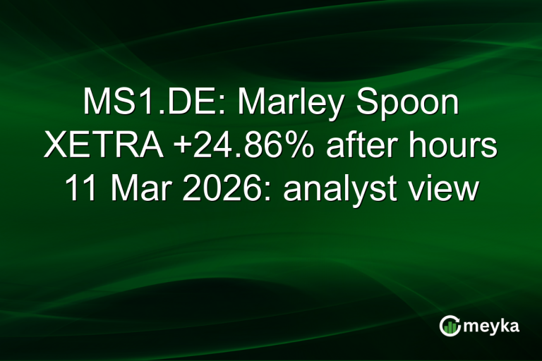 MS1.DE: Marley Spoon XETRA +24.86% after hours 11 Mar 2026: analyst view