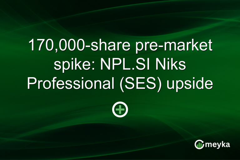 170,000-share pre-market spike: NPL.SI Niks Professional (SES) upside