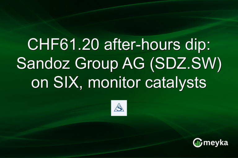 CHF61.20 after-hours dip: Sandoz Group AG (SDZ.SW) on SIX, monitor catalysts