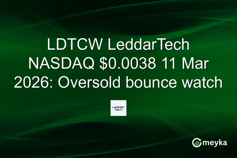 LDTCW LeddarTech NASDAQ $0.0038 11 Mar 2026: Oversold bounce watch