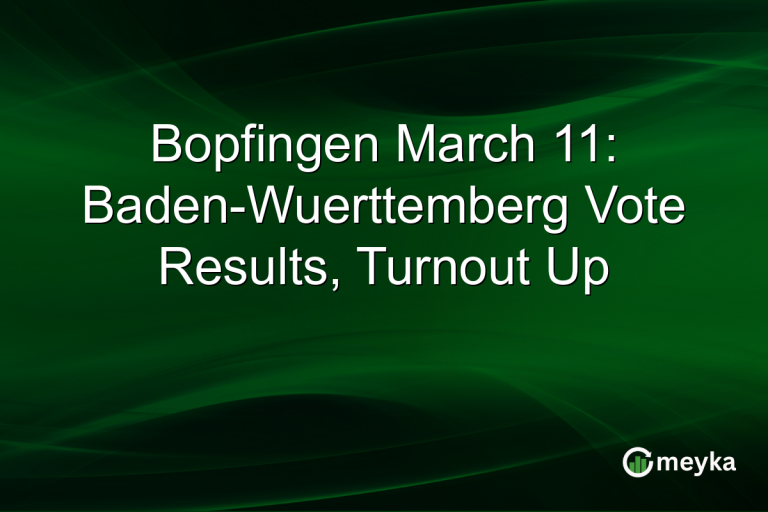 Bopfingen March 11: Baden-Wuerttemberg Vote Results, Turnout Up