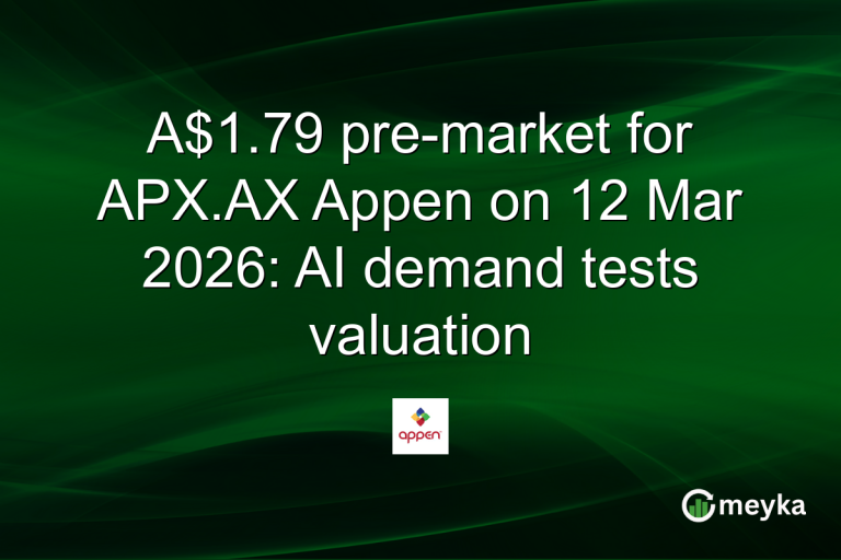 A$1.79 pre-market for APX.AX Appen on 12 Mar 2026: AI demand tests valuation