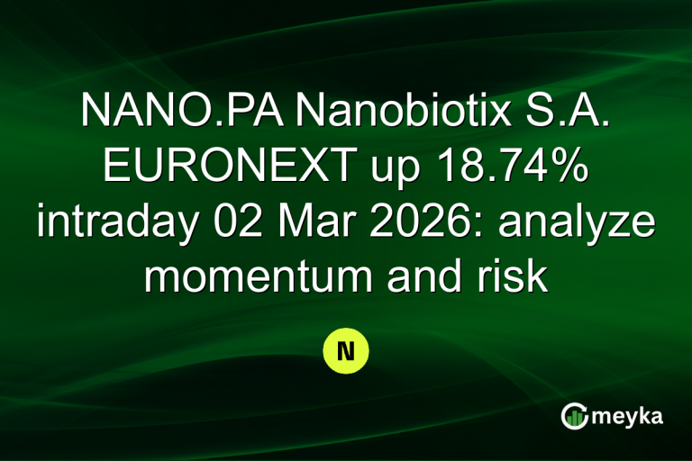 NANO.PA Nanobiotix S.A. EURONEXT up 18.74% intraday 02 Mar 2026: analyze momentum and risk