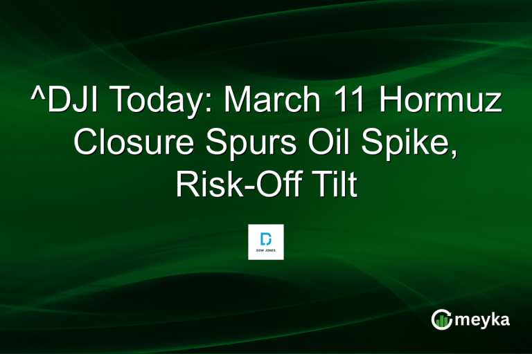 ^DJI Today: March 11 Hormuz Closure Spurs Oil Spike, Risk-Off Tilt