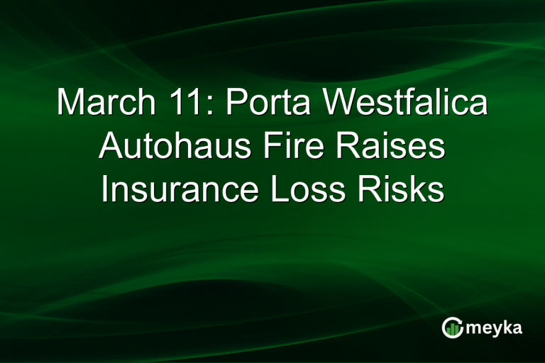 March 11: Porta Westfalica Autohaus Fire Raises Insurance Loss Risks