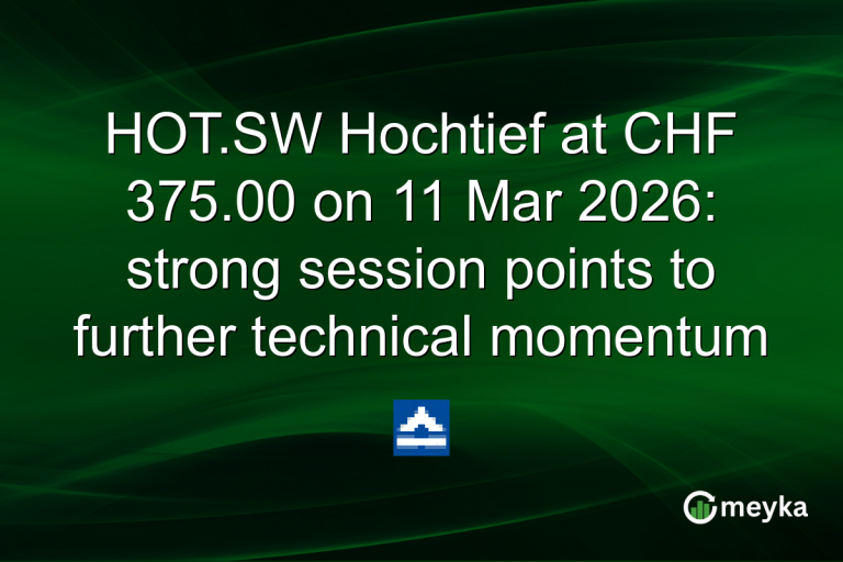 HOT.SW Hochtief at CHF 375.00 on 11 Mar 2026: strong session points to further technical momentum