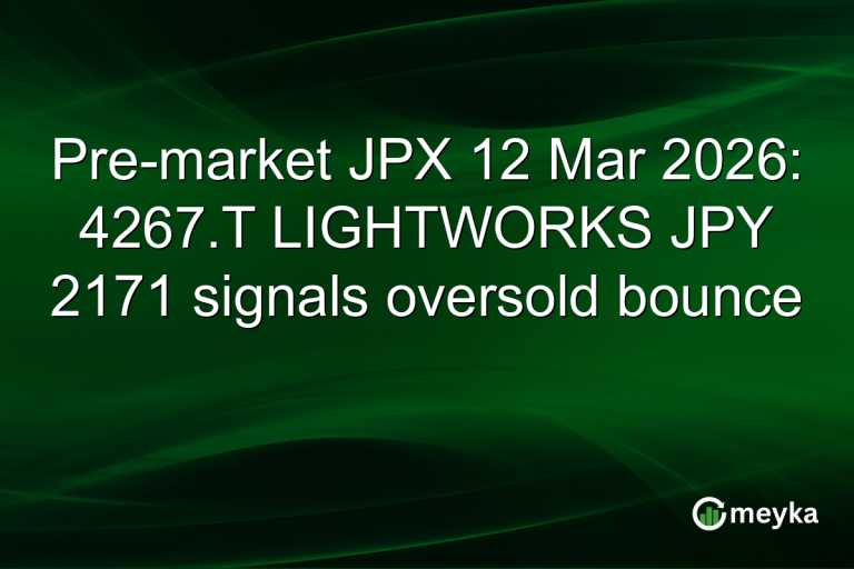 Pre-market JPX 12 Mar 2026: 4267.T LIGHTWORKS JPY 2171 signals oversold bounce