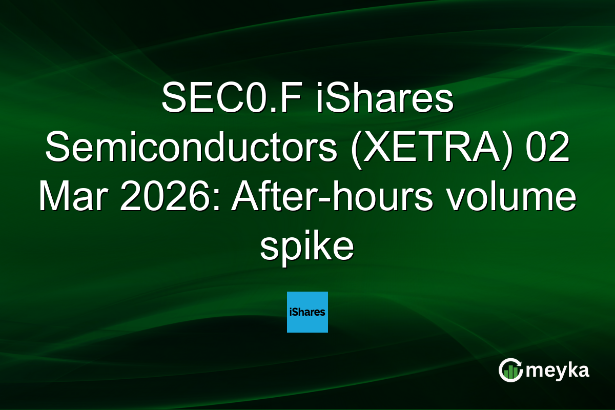 SEC0.F iShares Semiconductors (XETRA) 02 Mar 2026: After-hours volume spike