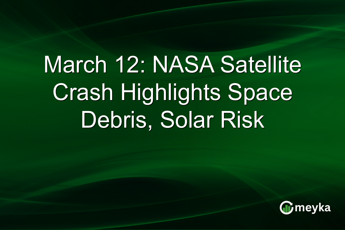 March 12: NASA Satellite Crash Highlights Space Debris, Solar Risk