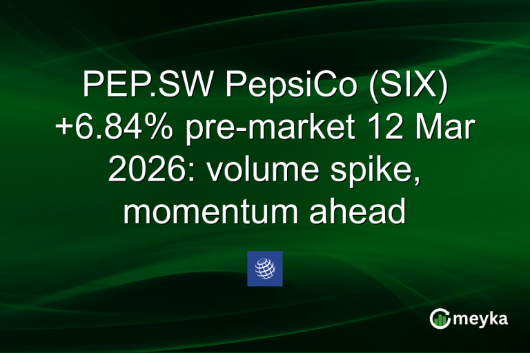 PEP.SW PepsiCo (SIX) +6.84% pre-market 12 Mar 2026: volume spike, momentum ahead